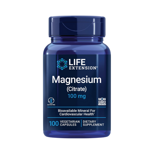 Magnesium Citrate 100mg - 100 Cápsulas