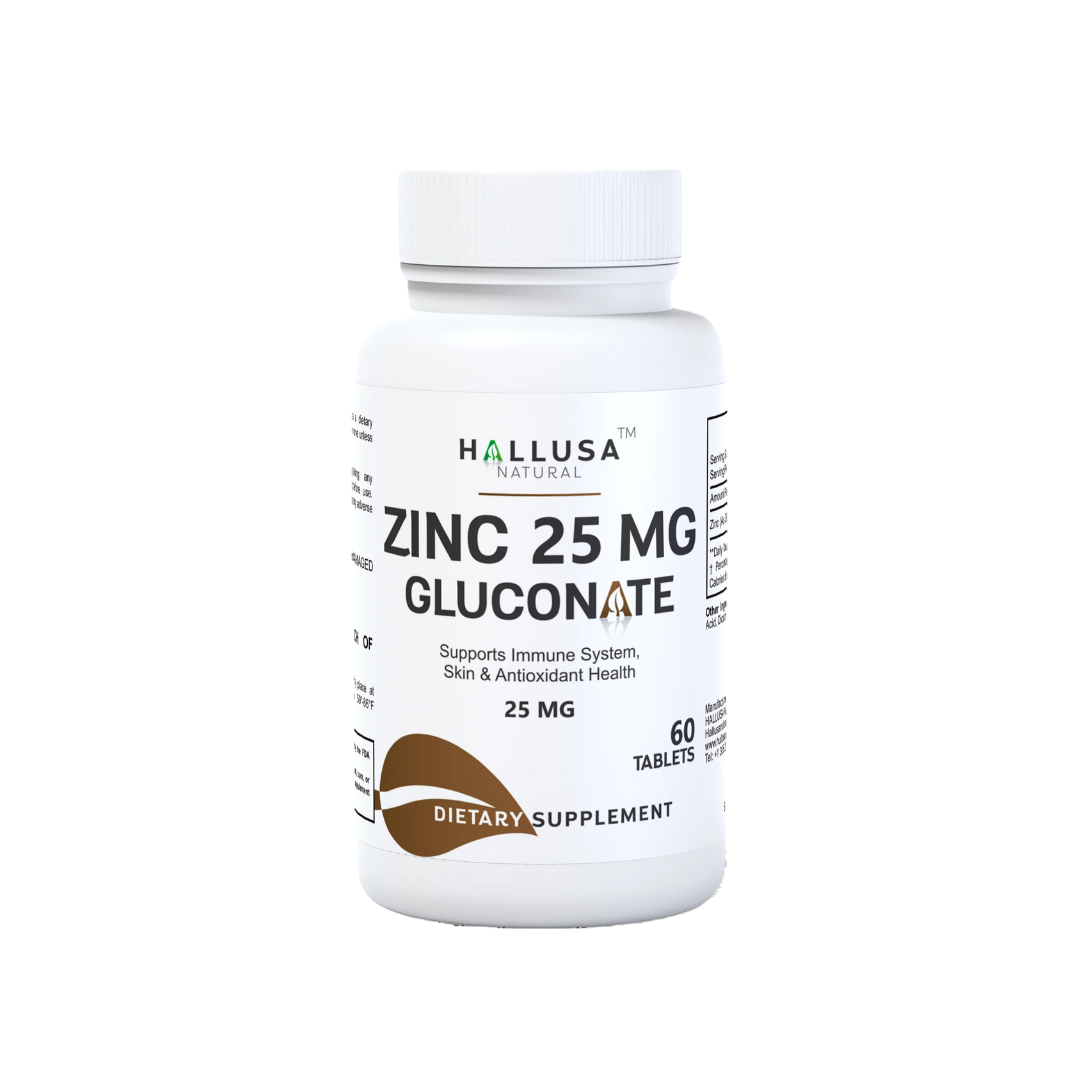 Zinc 25 mg - Gluconate 60 Cápsulas